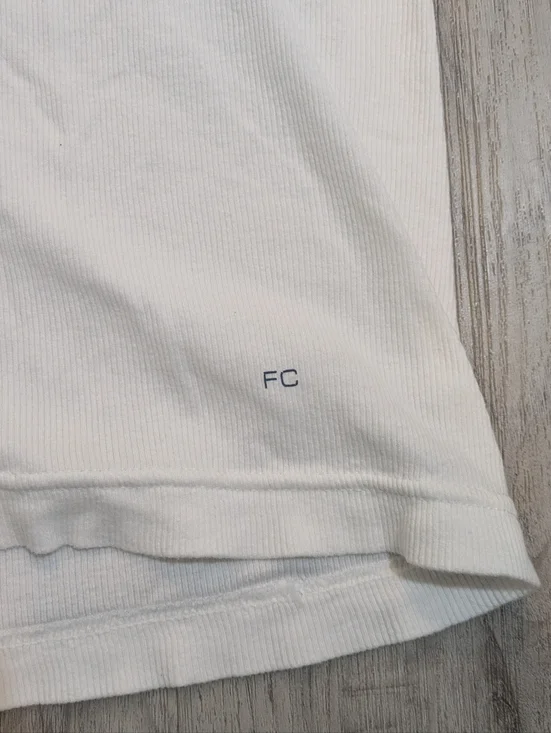 ✨3/$20✨ French Connection White Ribbed Tank Top – Size M - Picture 3 of 6